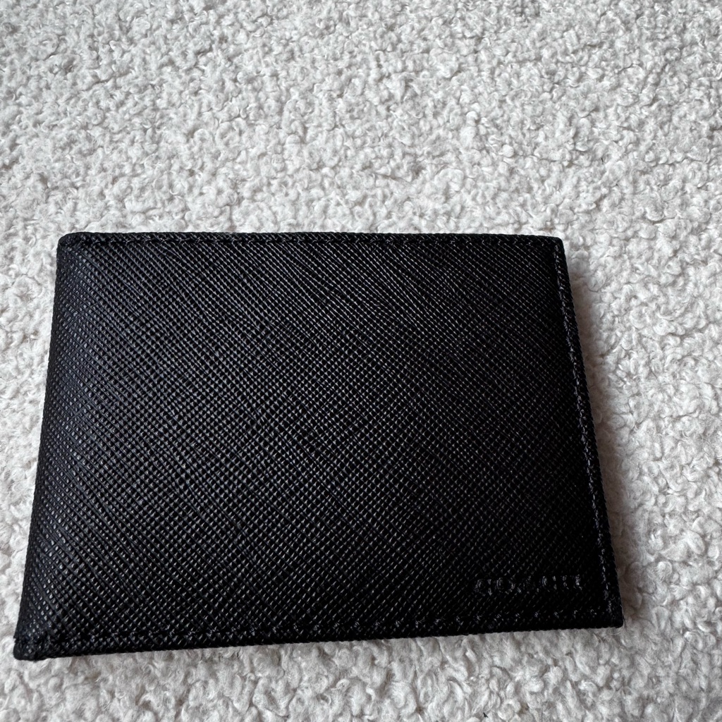 Black Leather Wallet Card Holder